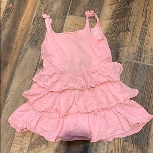 Pink ruffle dress